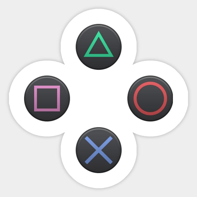 PS4 Controller Buttons Sticker by nikovega21